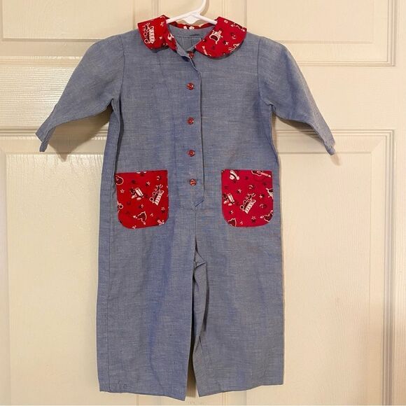 Vintage Boys Western Themed Jumper - Picture 1 of 7